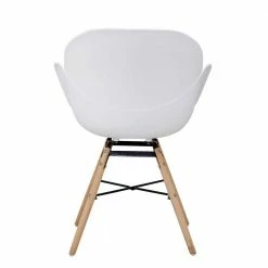 2er Oder 4er Schalenstuhl Mit Armlehnen - Cordoba (Set) -Dariana shop 2er oder 4er schalenstuhl mit armlehnen in weiss mit holz natur cordoba 02