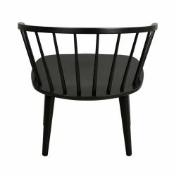 69x70x68 Retro Holzstuhl In Schwarz - Renalfo -Dariana shop 69x70x68 retro holzstuhl in schwarz lackiert aus gummibaum renalfo 04