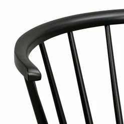 69x70x68 Retro Holzstuhl In Schwarz - Renalfo -Dariana shop 69x70x68 retro holzstuhl in schwarz lackiert aus gummibaum renalfo 05