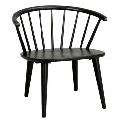 69x70x68 Retro Holzstuhl In Schwarz - Renalfo