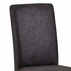 Anthrazit Polsterstühle Aus Microfaser - Daricca (2er Set) -Dariana shop anthrazit polsterstuehle aus microfaser mit massivholz daricca 02