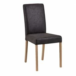 Anthrazit Polsterstühle Aus Microfaser - Daricca (2er Set)