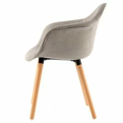 Armlehnen Esstischstuhl In Beige - Abboras (2er Set) 5 Armlehnen Esstischstuhl In Beige - Abboras (2er Set) -Dariana shop armlehnen esstischstuhl in beige mit buche holzbeinen abboras 03