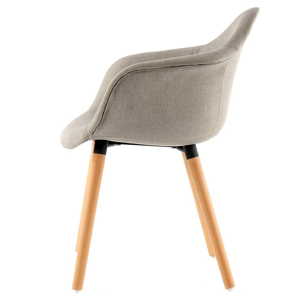 Armlehnen Esstischstuhl in Beige - Abboras (2er Set) Armlehnen Esstischstuhl In Beige - Abboras (2er Set) -Dariana shop armlehnen esstischstuhl in beige mit buche holzbeinen abboras 03