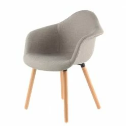 Armlehnen Esstischstuhl In Beige - Abboras (2er Set)