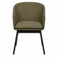 Armlehnen Polsterstuhl In Dunkelgrün - Feconda (2er Set) -Dariana shop armlehnen polsterstuhl in dunkelgruen und schwarz holzbeine eiche feconda 02