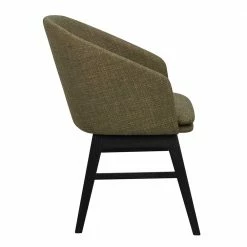 Armlehnen Polsterstuhl In Dunkelgrün - Feconda (2er Set) -Dariana shop armlehnen polsterstuhl in dunkelgruen und schwarz holzbeine eiche feconda 03