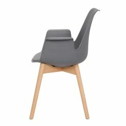 Armlehnen Schalenstühle In Grau & Buche - Composia (2er Set) -Dariana shop armlehnen schalenstuehle in grau buche aus polypropylen holz composia 03