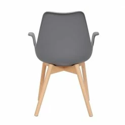 Armlehnen Schalenstühle In Grau & Buche - Composia (2er Set) -Dariana shop armlehnen schalenstuehle in grau buche aus polypropylen holz composia 04