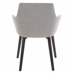 Armlehnen Stühle In Hellgrau - Glade (2er Set) 5 Armlehnen Stühle In Hellgrau - Glade (2er Set) -Dariana shop armlehnen stuehle in hellgrau mit knoepfen holzgestell schwarz glade 03