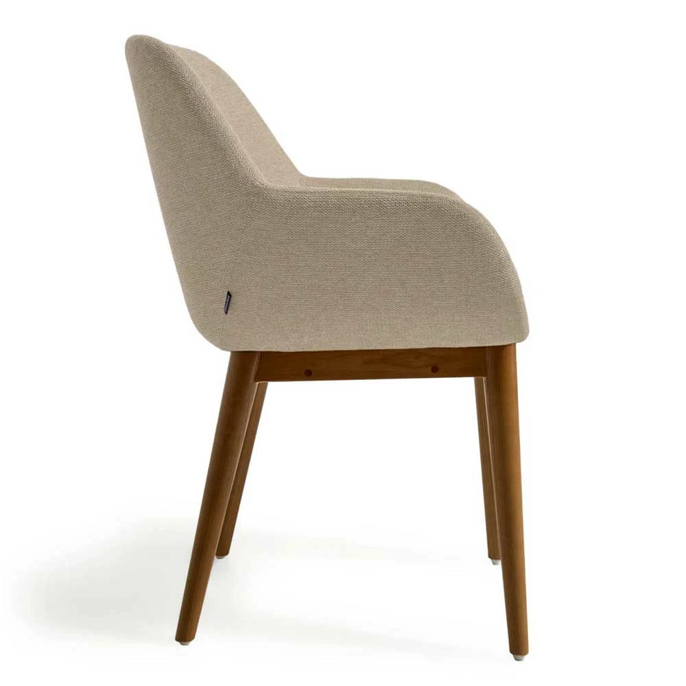 Armlehnenstühle In Beige Gepolstert - Pascal (4er Set) - Image 3