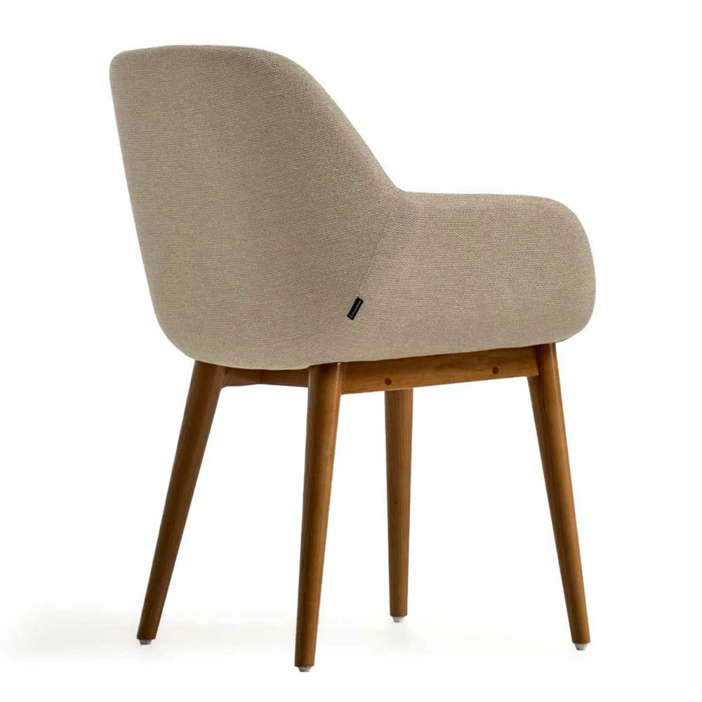 Armlehnenstühle In Beige Gepolstert - Pascal (4er Set) - Image 4