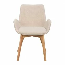 Armlehnenstühle Mit Holzgestell Eiche - Holder (2er Set) 4 Armlehnenstühle Mit Holzgestell Eiche - Holder (2er Set) -Dariana shop armlehnenstuehle mit holzgestell eiche stoffbezug beige holder 02