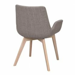 Armlehnstühle In Grau Stoff - Regnova (2er Set) 6 Armlehnstühle In Grau Stoff - Regnova (2er Set) -Dariana shop armlehnstuehle in grau stoff und eiche white wash holz regnova 04