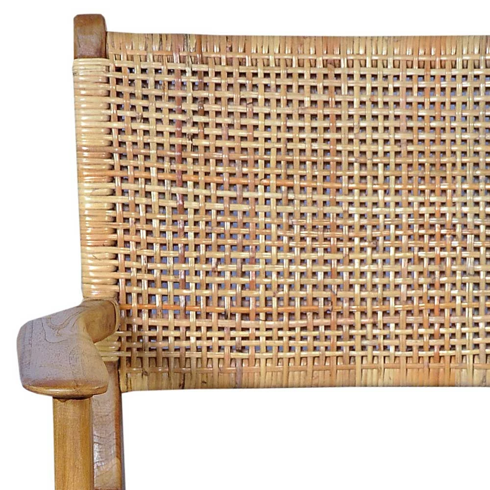 Armlehnstuhl Aus Rattangeflecht & Teakholz - Casserra - Image 4