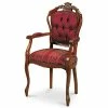Armlehnstuhl Im Barock Design Magari Mit Stoff In Rot Gold 1 Armlehnstuhl Im Barock Design Magari Mit Stoff In Rot Gold -Dariana shop armlehnstuhl im barock design mit stoff in rot gold magari 01