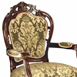 Armlehnstuhl Im Barockstil - Ursanna -Dariana shop armlehnstuhl im barockstil in nussbaum gold ursanna 02