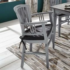 Armstuhl Rioja Aus Akazie Massivholz -Dariana shop armstuhl akazie massivholz grau rioja 02