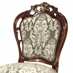 Aufwändig Gestalteter Esszimmerstuhl Im Barockstil - Ursanna -Dariana shop aufwaendig gestalteter esszimmerstuhl im barockstil in taupe creme nussbaum ursanna 02