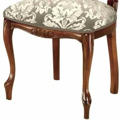 Aufwändig Gestalteter Esszimmerstuhl Im Barockstil - Ursanna -Dariana shop aufwaendig gestalteter esszimmerstuhl im barockstil in taupe creme nussbaum ursanna 03