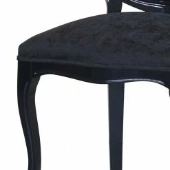 Barock Designstuhl In Schwarz - Crystono 4 Barock Designstuhl In Schwarz - Crystono -Dariana shop barock designstuhl in schwarz aus samt buchenholz massiv crystono 03