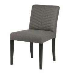 Bequemer Esstischstuhl In Anthrazit Chica Mit Steppung (2er Set)