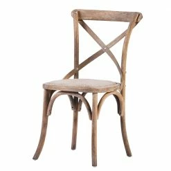 Bistro Landhaus Stuhl Aus Eiche Grey Wash - Rosalino