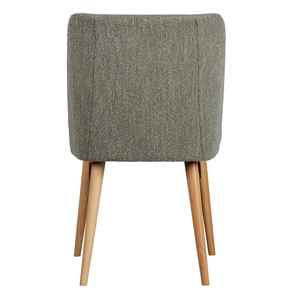 Boucle Stühle in Grau - Biena (2er Set) Boucle Stühle In Grau - Biena (2er Set) -Dariana shop boucle stuehle in grau mit holzbeinen in natur biena 04