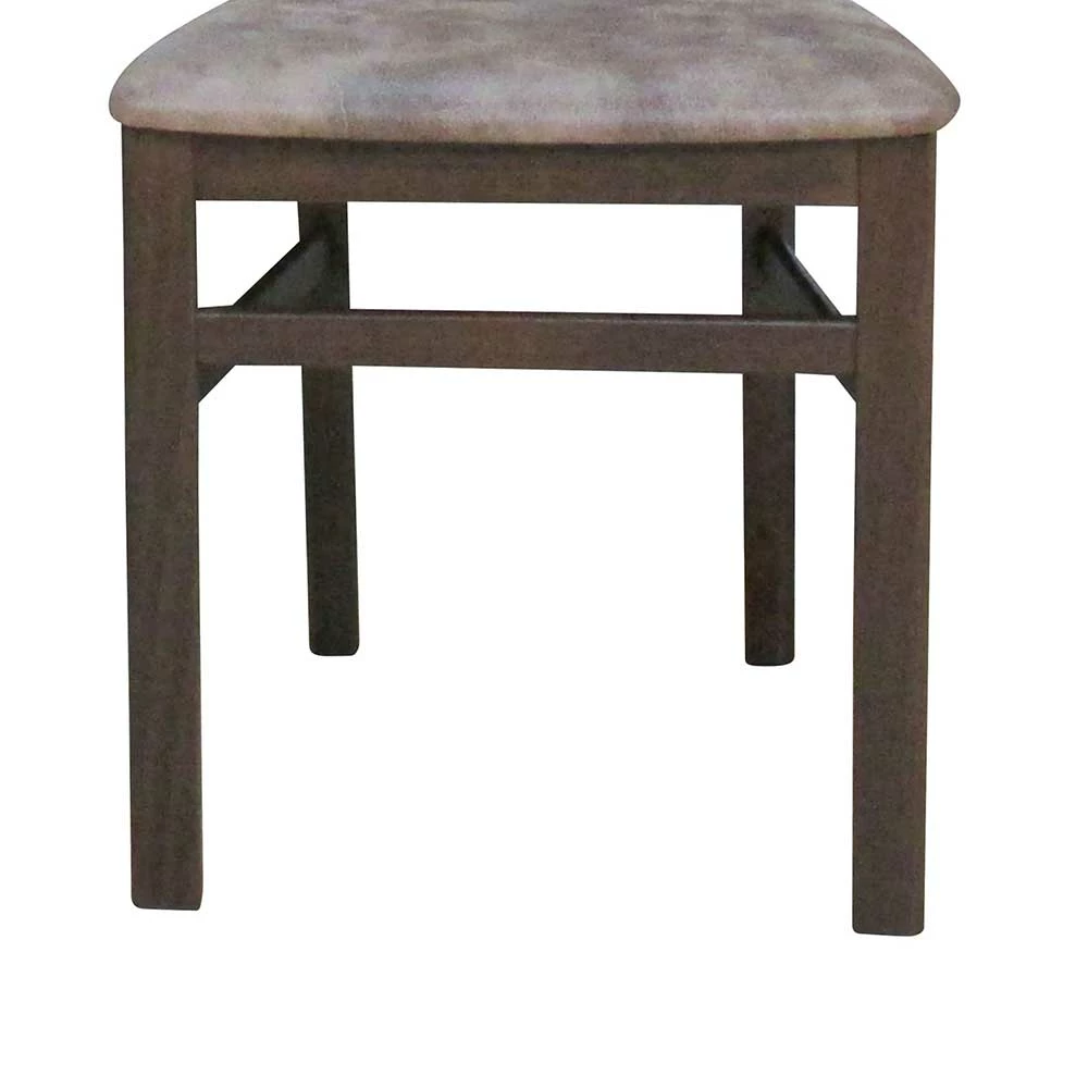 Braune Esszimmer Stühle Comta Mit Microfaser Vintage Look (2er Set) - Image 6