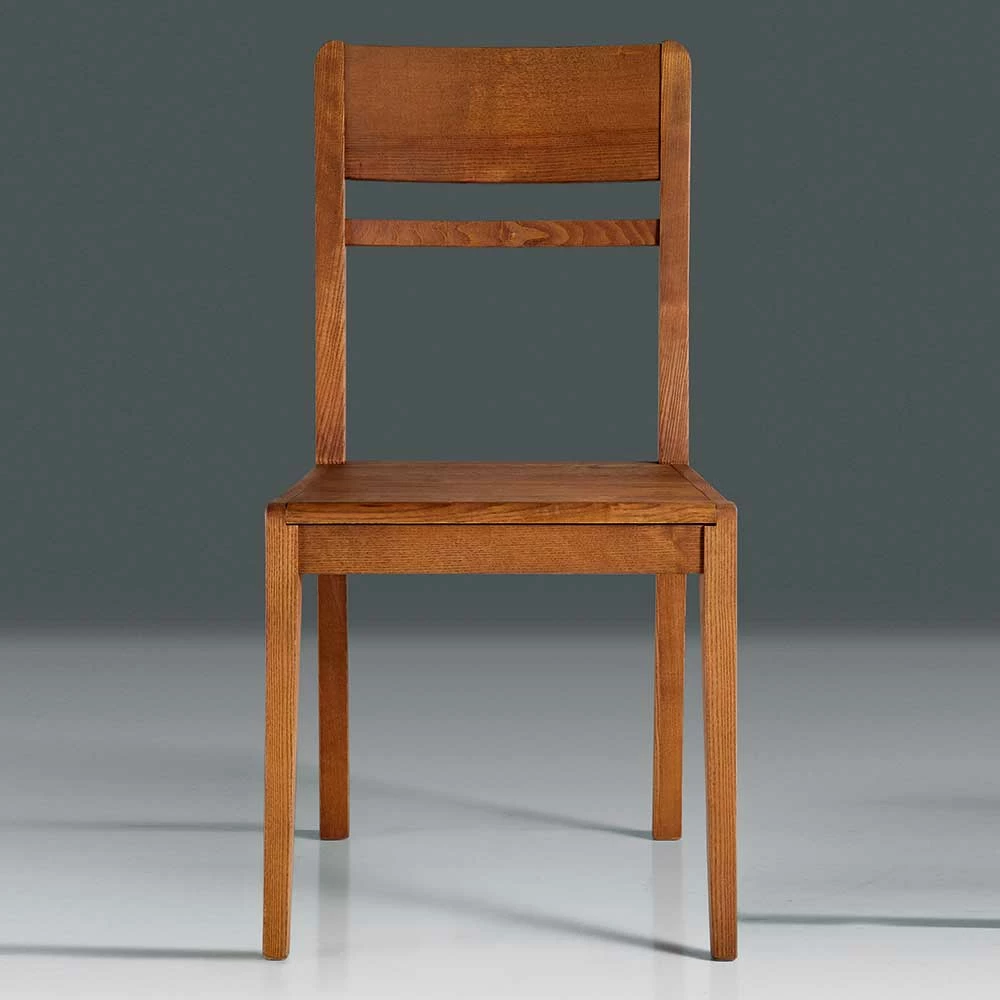 Brauner Holzstuhl aus Esche Massivholz - Liguria Brauner Holzstuhl Aus Esche Massivholz - Liguria -Dariana shop brauner holzstuhl aus esche massivholz lackiert modernes design liguria 01