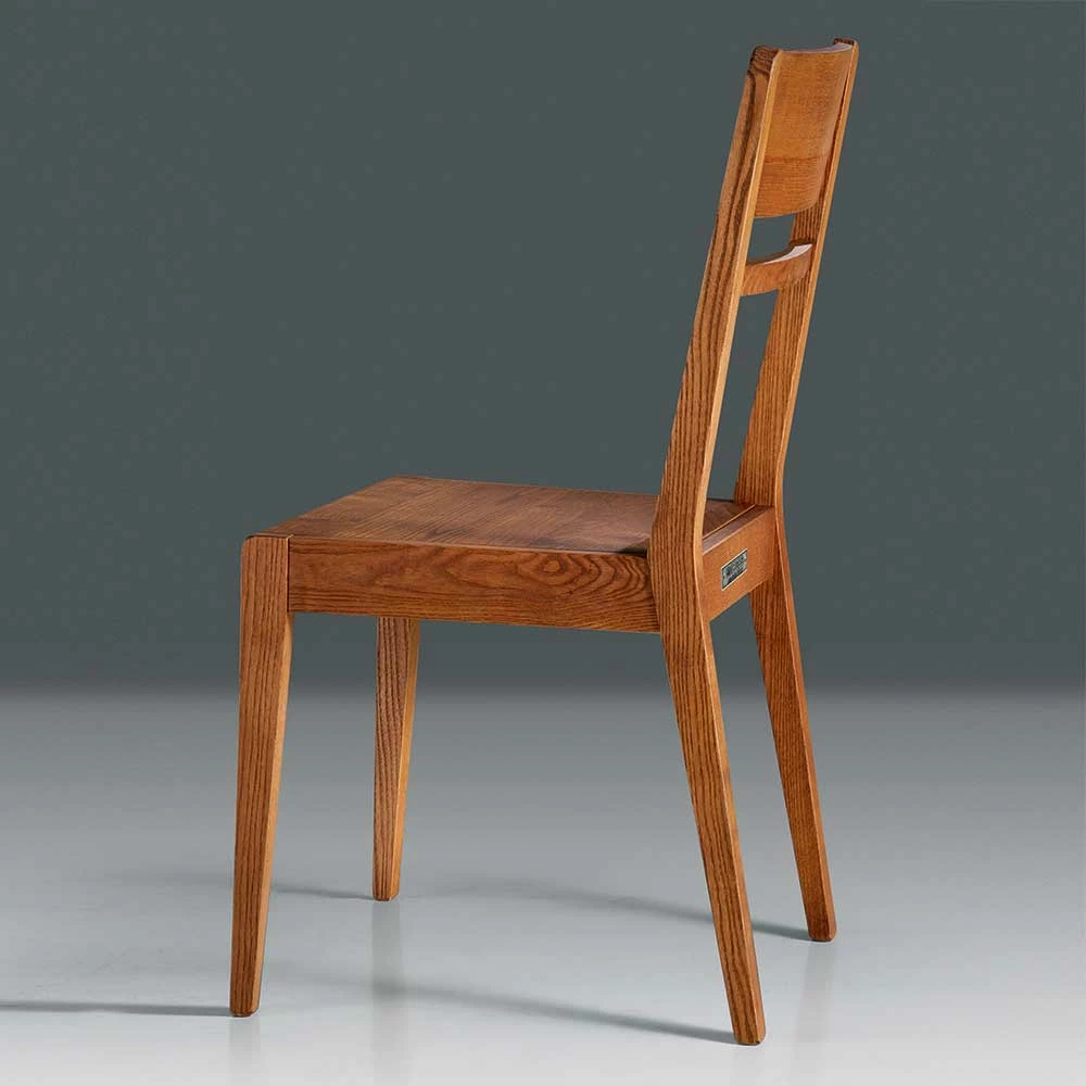 Brauner Holzstuhl aus Esche Massivholz - Liguria Brauner Holzstuhl Aus Esche Massivholz - Liguria -Dariana shop brauner holzstuhl aus esche massivholz lackiert modernes design liguria 02
