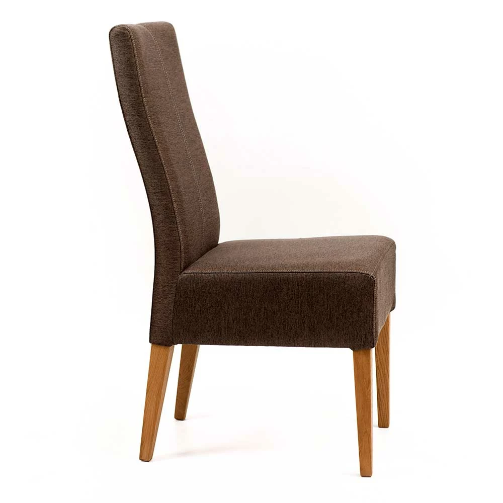 Brauner Polsterstuhl Fürs Esszimmer - Tidy (2er Set) - Image 3