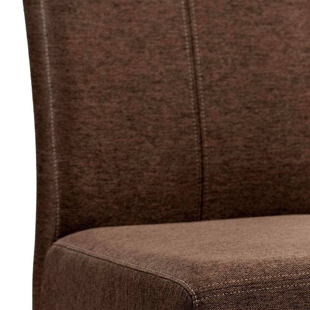 Brauner Polsterstuhl Fürs Esszimmer - Tidy (2er Set) - Image 5