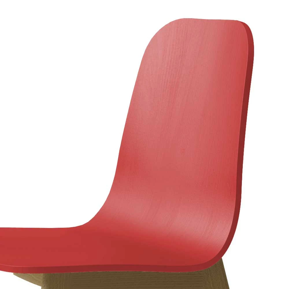 Buche Designstuhl in Rot - Corona Buche Designstuhl In Rot - Corona -Dariana shop buche designstuhl in rot buche dunkel hohe qualitaet corona 02