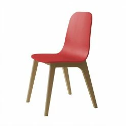 Buche Designstuhl In Rot - Corona