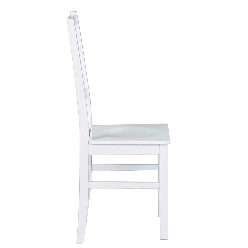 Buche Holzstuhl In Weiß Lackiert - Vatina (2er Set) - Image 3