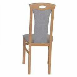 Buchenholz Stühle In Natur & Hellgrau - Zandravo (2er Set) -Dariana shop buchenholz stuehle in natur hellgrau strukturstoff kunstleder zandravo 02