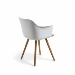 Cooler Tischsessel Aus Kunststoff & Holz - Siska (2er Set) 5 Cooler Tischsessel Aus Kunststoff & Holz - Siska (2er Set) -Dariana shop cooler tischsessel aus kunststoff holz in weiss buche siska 03