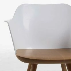 Cooler Tischsessel Aus Kunststoff & Holz - Siska (2er Set) 6 Cooler Tischsessel Aus Kunststoff & Holz - Siska (2er Set) -Dariana shop cooler tischsessel aus kunststoff holz in weiss buche siska 04