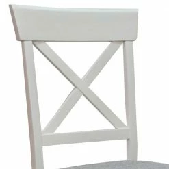 Country Chic Holzstühle In Weiß - Champagne (2er Set) 13 Country Chic Holzstühle In Weiß - Champagne (2er Set) -Dariana shop country chic holzstuehle in weiss mit stoffsitz in grau champagne 05