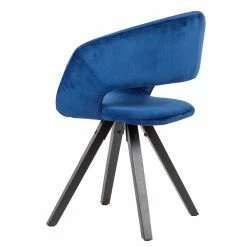 Design Armlehnenstuhl In Blau Samt - Dresconio -Dariana shop design armlehnenstuhl in blau samt mit holzbeinen in schwarz dresconio 04
