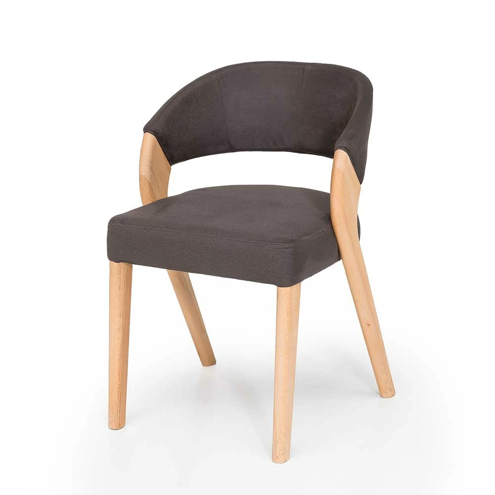 Design Armlehnenstuhl In Dunkelbraun - Croatia - Image 2