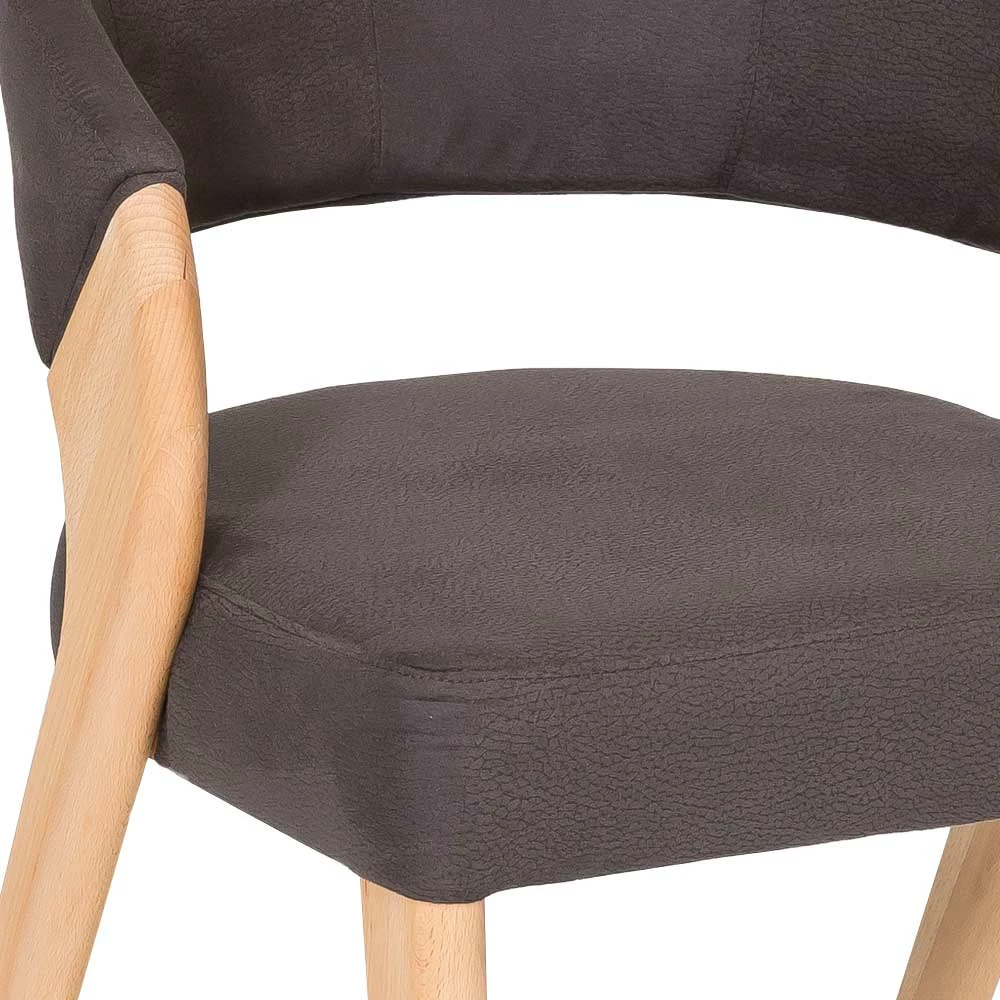 Design Armlehnenstuhl In Dunkelbraun - Croatia - Image 4