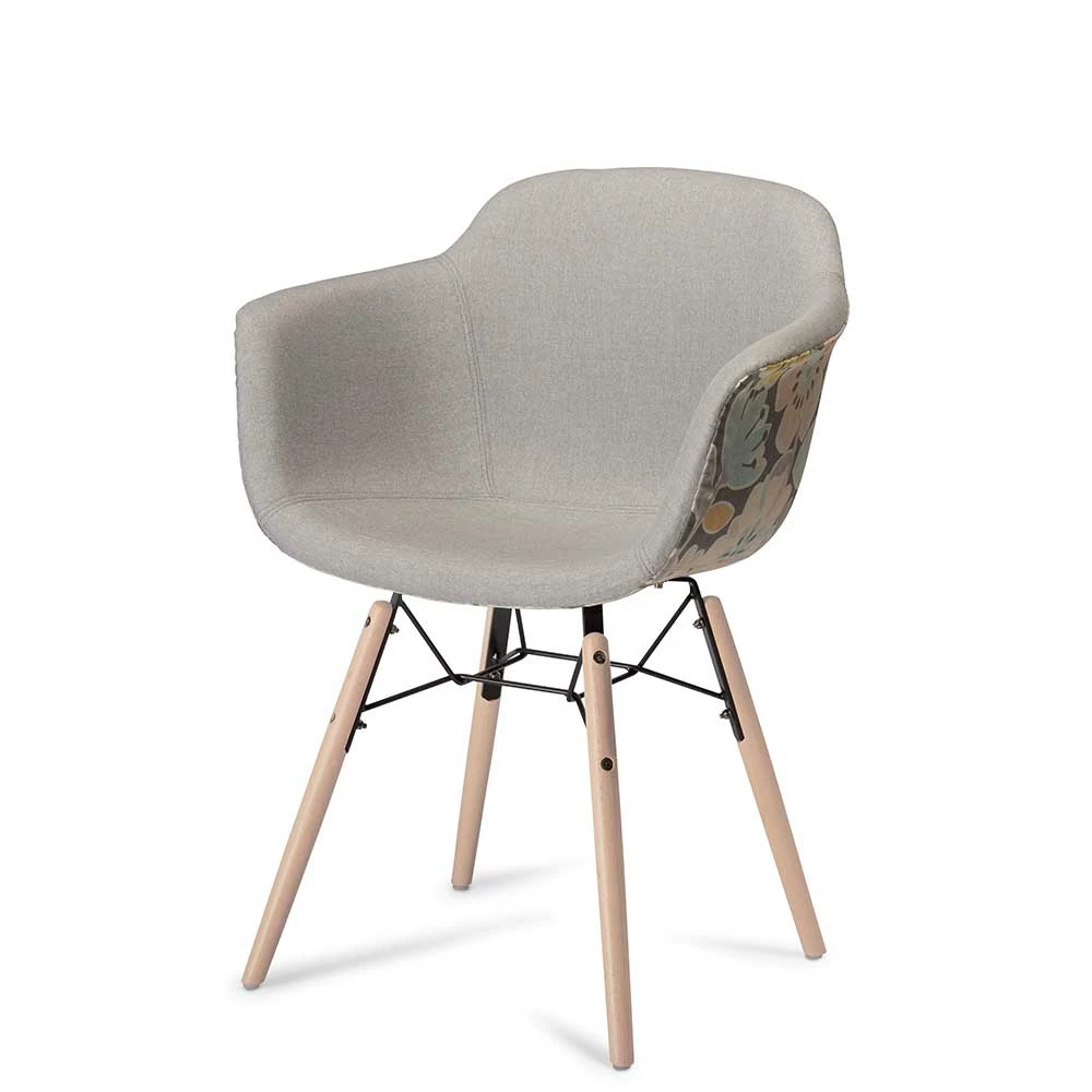 Design Armlehnstuhl In Hellem Grau - Lilous (2er Set) - Image 2