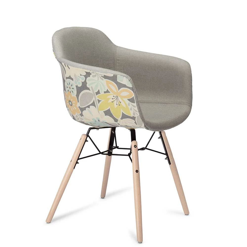 Design Armlehnstuhl In Hellem Grau - Lilous (2er Set) - Image 3