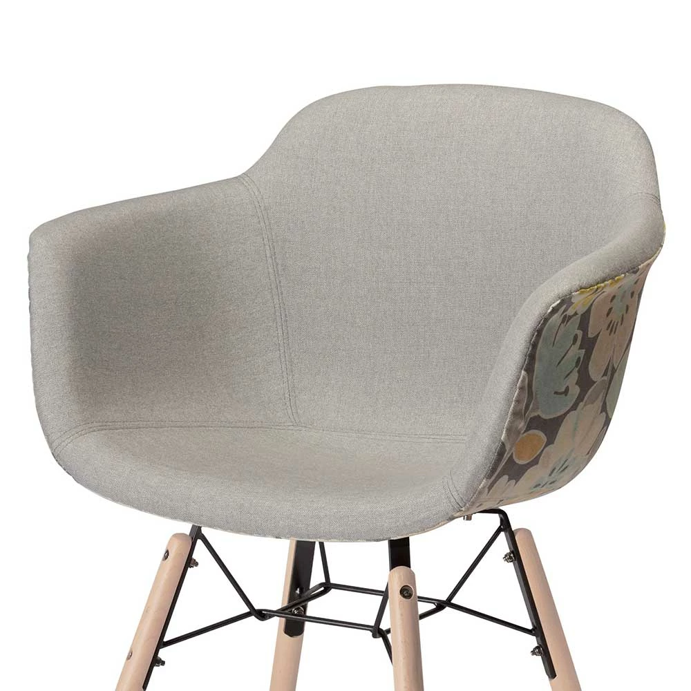 Design Armlehnstuhl In Hellem Grau - Lilous (2er Set) - Image 6