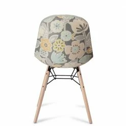 Design Essstühle In Hellgrau - Samos (2er Set) -Dariana shop design essstuehle in hellgrau mit blumenrueckseite buche samos 03