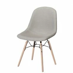 Design Essstühle In Hellgrau - Samos (2er Set)