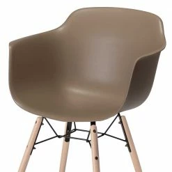 Design Kunststoffstuhl In Taupe - Mercadeo (2er Set) 6 Design Kunststoffstuhl In Taupe - Mercadeo (2er Set) -Dariana shop design kunststoffstuhl in taupe mit holzgestell buche mercadeo 05