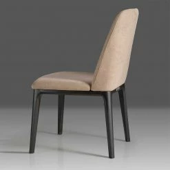 Design Polsterstuhl In Beige Webstoff - Vilgard -Dariana shop design polsterstuhl in beige webstoff und schwarz eiche massivholz vilgard 02